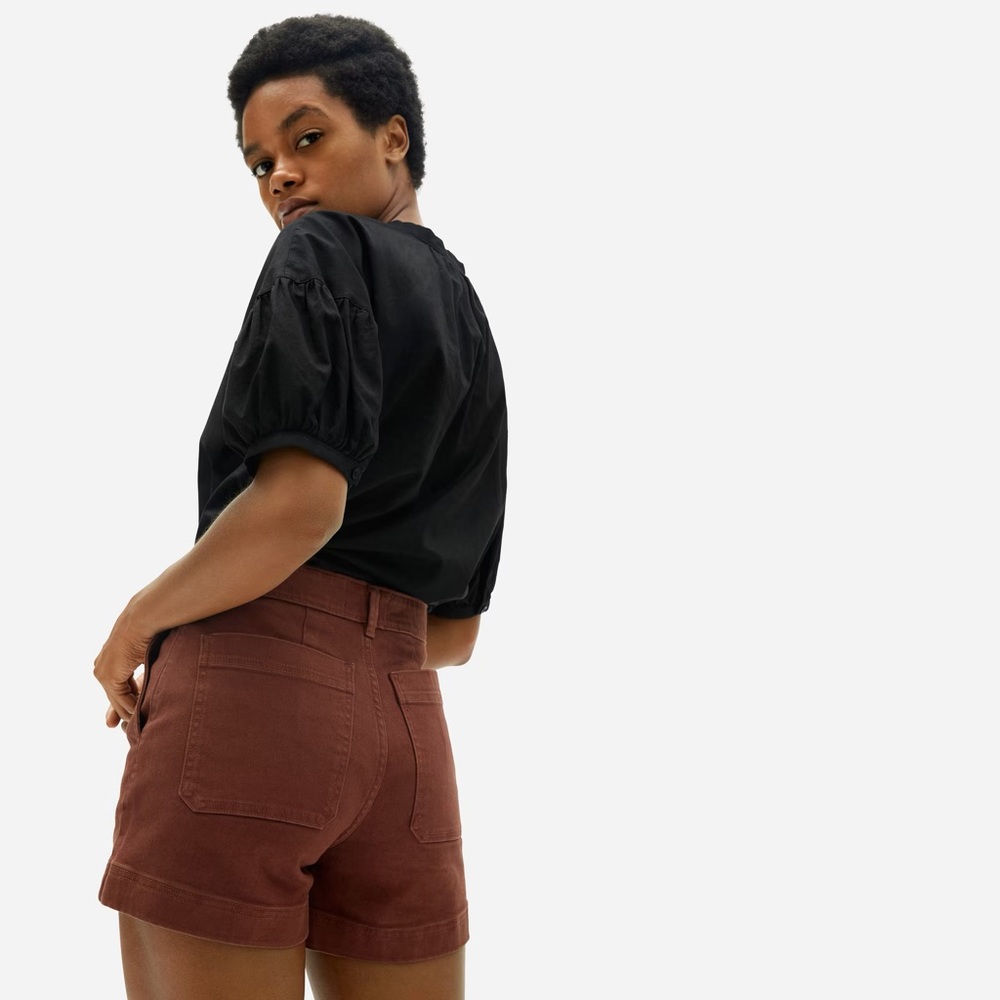 Everlane Cotton Twill Shorts Rosewood
